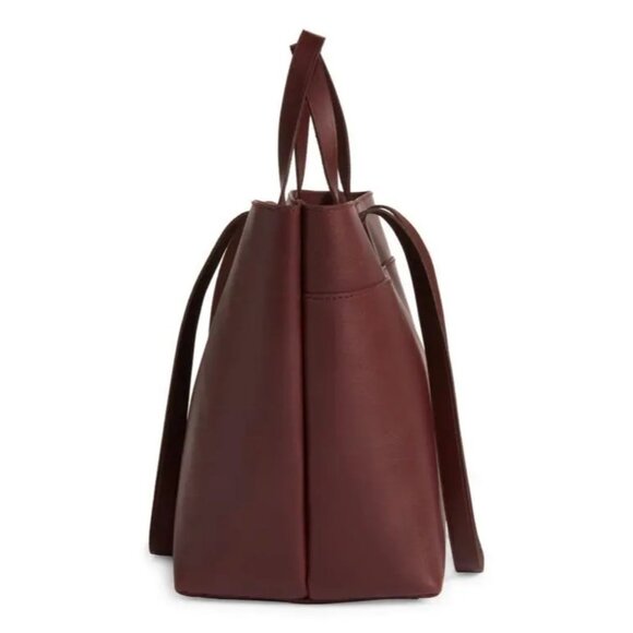 🆕MADEWELL Medium Essential East/West Tote Leather Dark Cabernet Brown - Picture 2 of 7